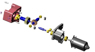 Power Actuator iso exploded view